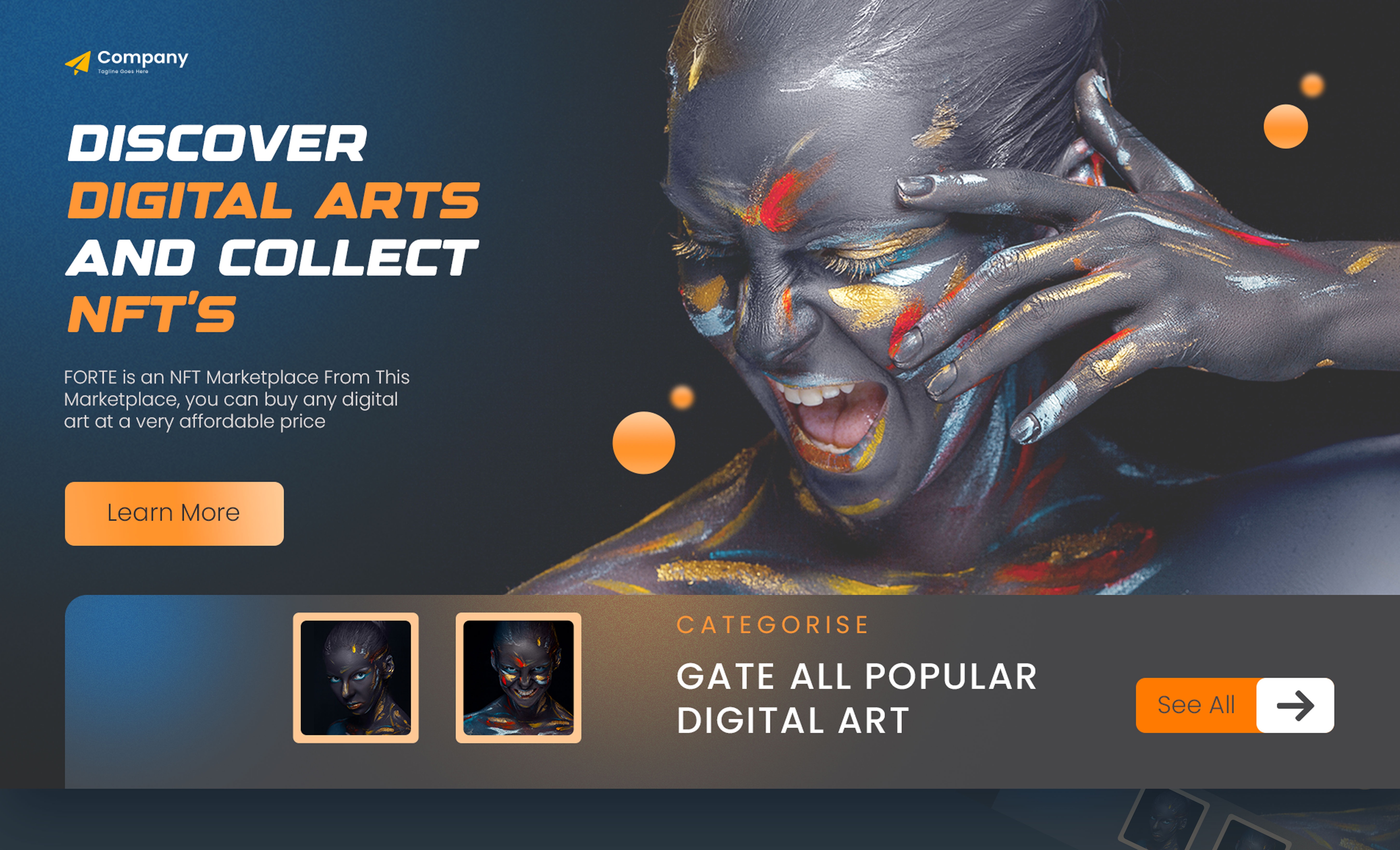 FORTE - AI-powered NFT marketplace with digital art collections